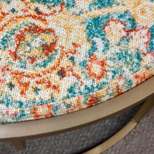 Load image into Gallery viewer, Multicolored Round Ottoman
