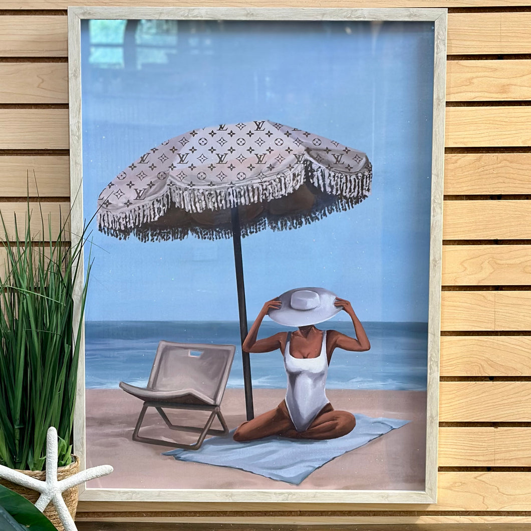 Lady Umbrella Art