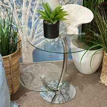 Load image into Gallery viewer, Two Tier Glass Side Table
