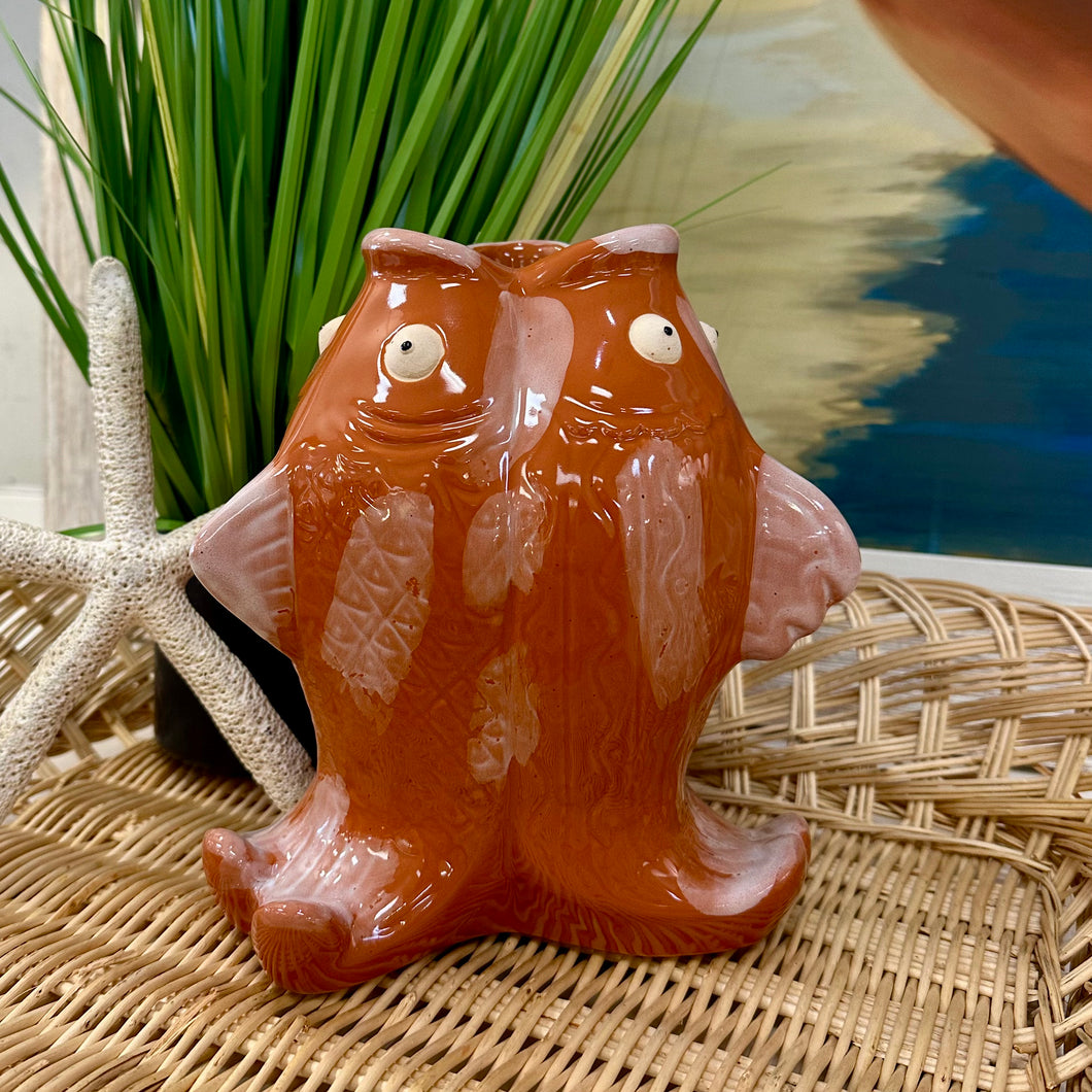 Orange Fish Vase