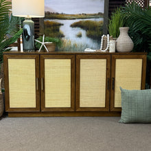 Load image into Gallery viewer, Wood &amp; Cane Sideboard
