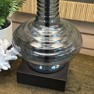 Glass Ribbed Lamp