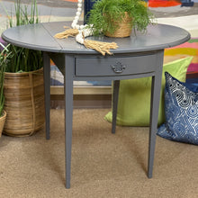 Load image into Gallery viewer, Slate Blue Flip Top Table

