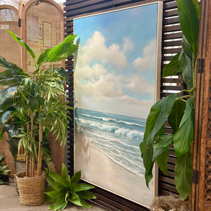 Gentle Waves Hand Embellished Art