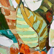 Load image into Gallery viewer, Green/Orange Palms I Giclee Art
