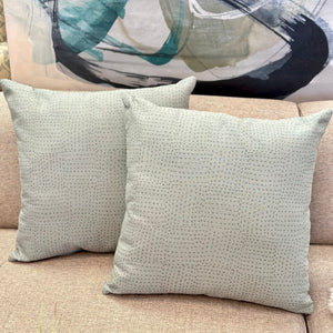 Seafoam Dotted Pillow