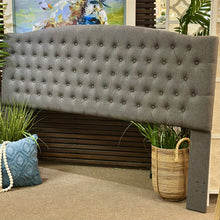 Load image into Gallery viewer, King Grey Tufted Headboard
