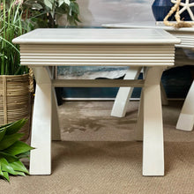 Load image into Gallery viewer, White Trestle Side Table
