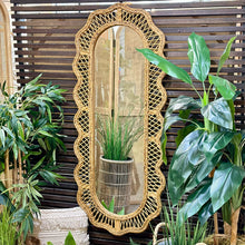 Load image into Gallery viewer, Oval Rattan Mirror
