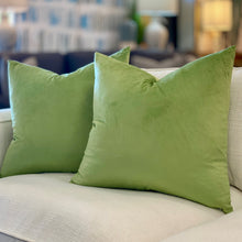 Load image into Gallery viewer, Lime Green Down Pillow
