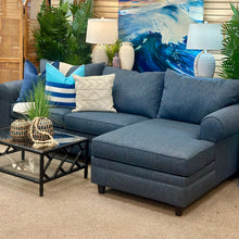 Load image into Gallery viewer, 2PC Navy Sofa W/Chaise
