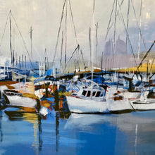 Load image into Gallery viewer, Docked Boats II Framed Art
