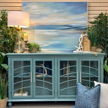 Load image into Gallery viewer, Imperfect 4DR Teal Sideboard
