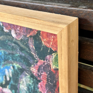 Framed Printed Floral Paper