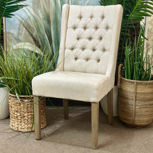 Load image into Gallery viewer, Beige Tufted Dining Chair
