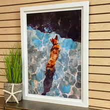 Load image into Gallery viewer, Framed Corgi Giclee
