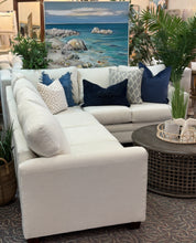 Load image into Gallery viewer, 2PC Ivory Wedge Arm Sectional
