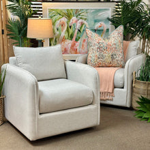 Load image into Gallery viewer, Ivory Accent Swivel Chair
