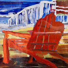 Load image into Gallery viewer, Red Adirondacks On Deck

