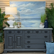 Load image into Gallery viewer, 8DRW Grey Distressed Cabinet
