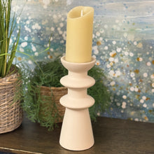 Load image into Gallery viewer, Ivory Ceramic Candle Holder
