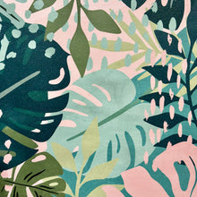 Load image into Gallery viewer, Green/Pink Tropical Leaves II
