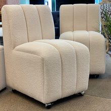 Load image into Gallery viewer, Ivory Boucle Dining Chair
