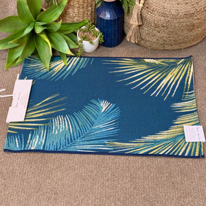 Blue Palm Indoor/Outdoor Rug