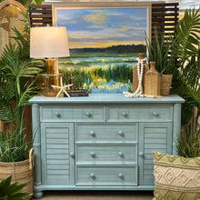 Load image into Gallery viewer, Powder Blue Shutter Dresser
