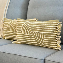 Load image into Gallery viewer, Sage/White Braided Lumbar
