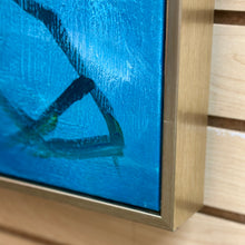 Load image into Gallery viewer, Lg Blue/Aqua Abstract Art
