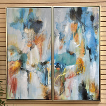 Load image into Gallery viewer, Orange/Blue Abstract II
