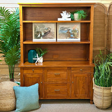 Load image into Gallery viewer, Crate &amp; Barrel Teak Office Hutch
