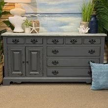 Load image into Gallery viewer, 8DRW Grey Distressed Cabinet
