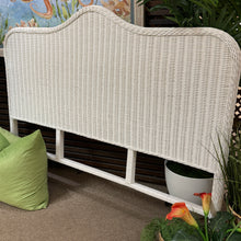 Load image into Gallery viewer, Queen White Wicker Headboard

