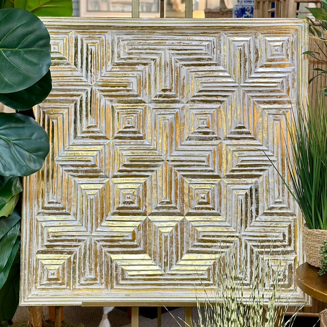 Gold Geometric Wall Art