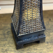 Load image into Gallery viewer, Woven Golden Brown Lamp
