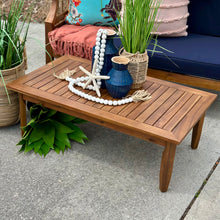 Load image into Gallery viewer, 4PC Navy/Acacia Wood Outdoor Set
