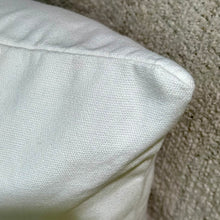 Load image into Gallery viewer, White &amp; Chartreuse Striped Pillow
