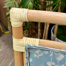 Load image into Gallery viewer, Spa Blue Floral Dining Chair

