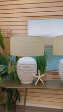 Load and play video in Gallery viewer, Ceramic Ivory Fish Lamp
