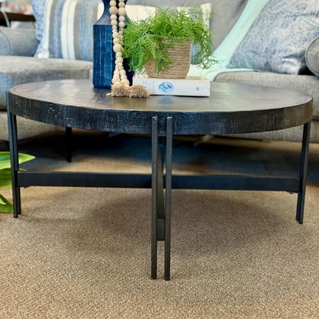 Rustic Round Coffee Table