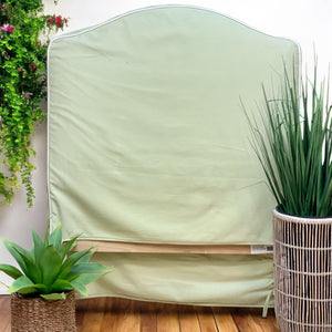 Green TWIN Slipcovered Headboard