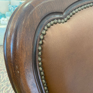 Faux Leather Swivel Dining Chair