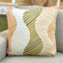 Load image into Gallery viewer, Orange &amp; Grey Wavy Pillow
