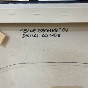 'Blue Breaker' Canvas
