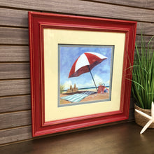 Load image into Gallery viewer, Red &amp; White Umbrella Art
