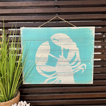 Load image into Gallery viewer, Aqua Lobster Wall Hanging
