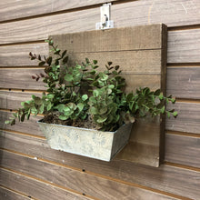 Load image into Gallery viewer, Wood Wall Decor w/ Faux Greenery
