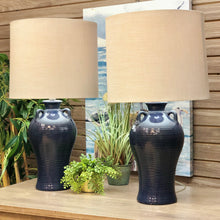 Load image into Gallery viewer, Navy Jug Lamp
